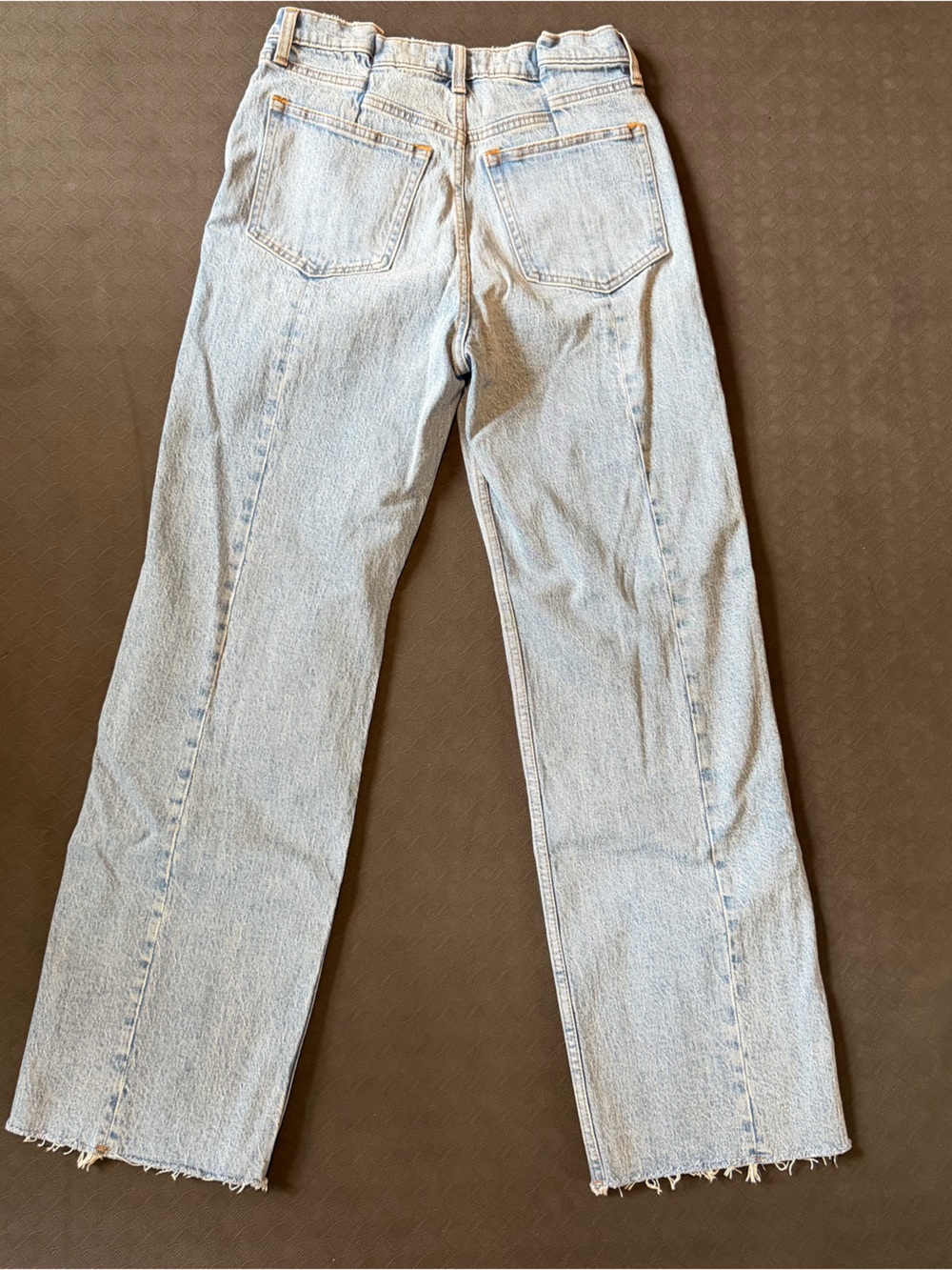 Abercrombie & Fitch High-Rise Straight Jeans - Light Blue Wash - Picture 2 of 3